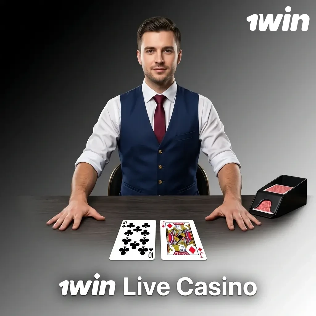 1win live casino with professional dealers streaming blackjack, roulette, baccarat, game shows, and poker in HD