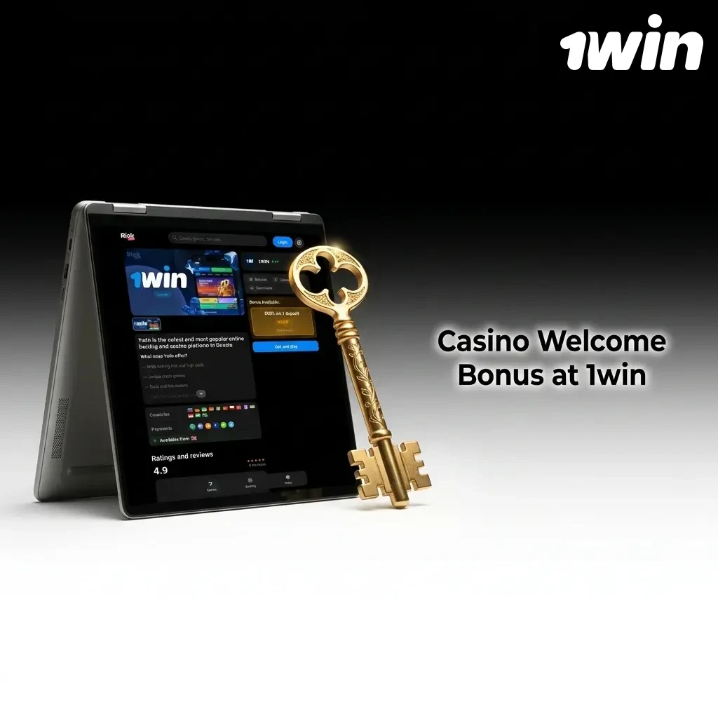 1win Casino welcome bonus for Canadian players offering up to CAD 3,000 across four deposits with 70 free spins
