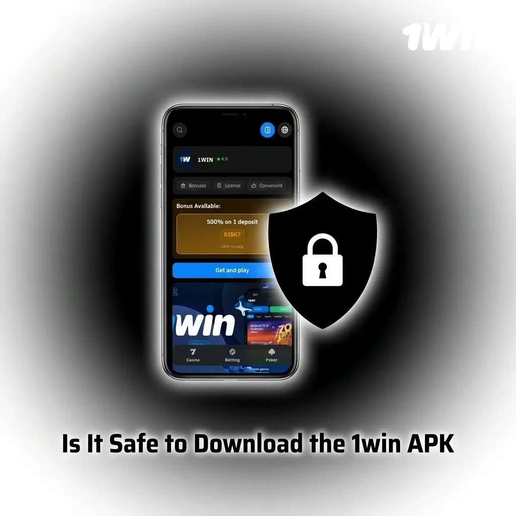 1win APK download safety featuring SSL encryption, Curaçao eGaming licence, and secure data protection for users