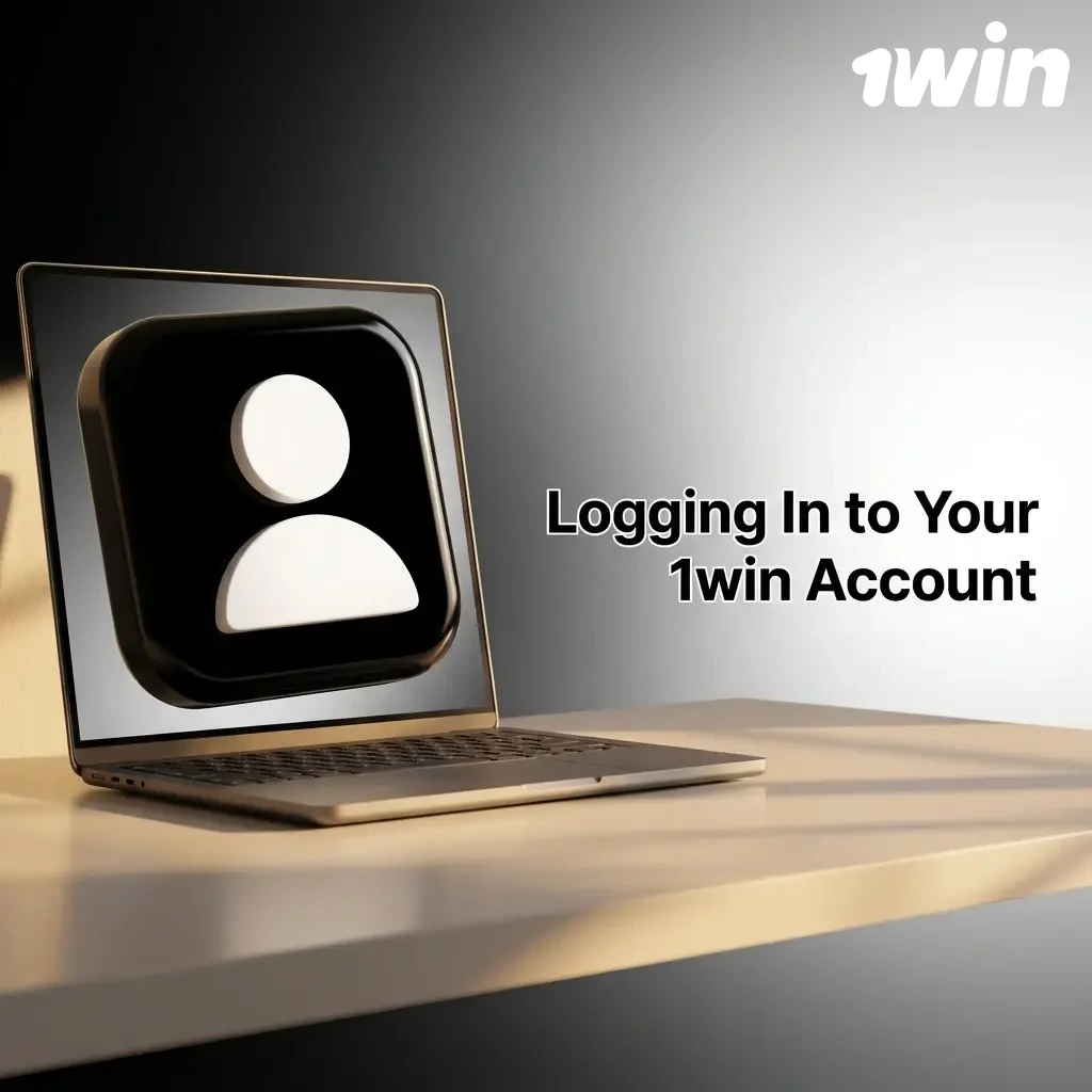 1win account login page showing email and password fields with a login button to access betting and casino games