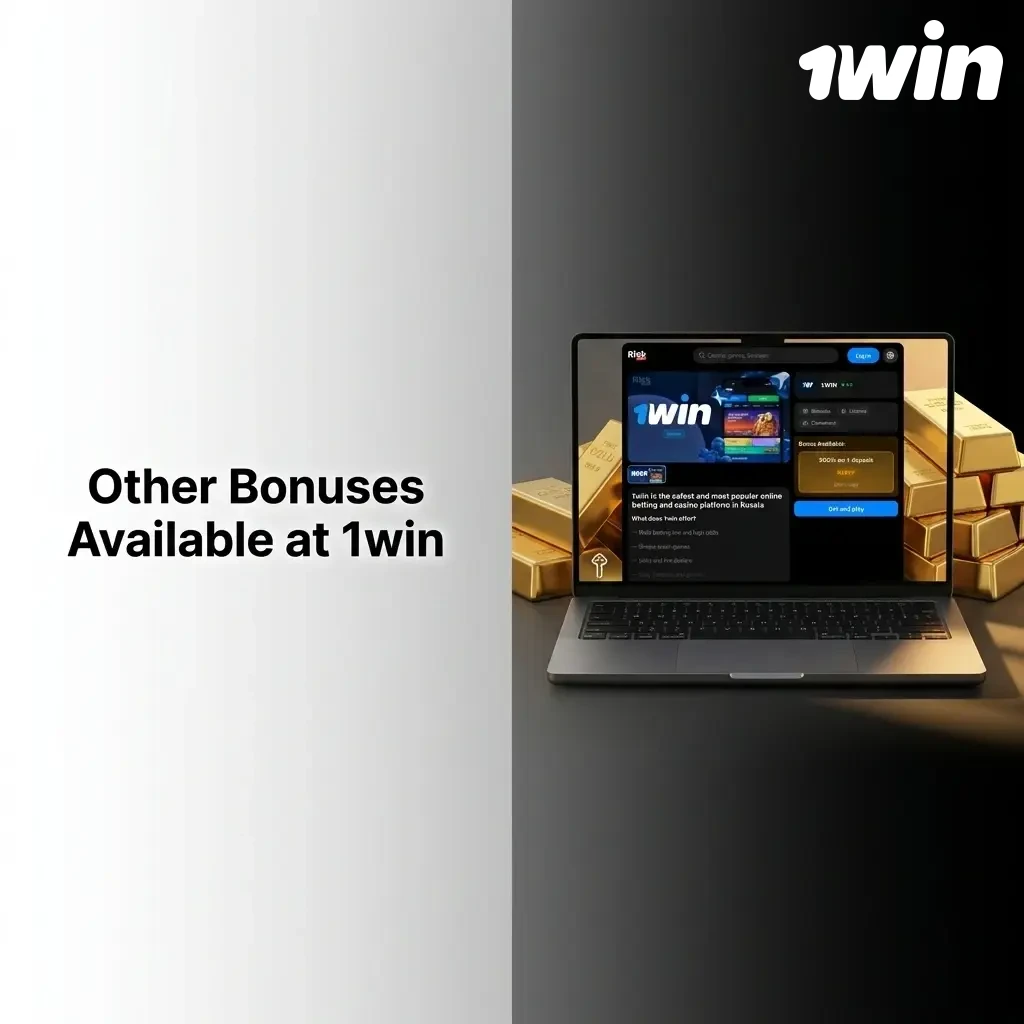 1win bonuses including 500% welcome offer, weekly cashback, free spins, express bet bonus, and VIP loyalty programme