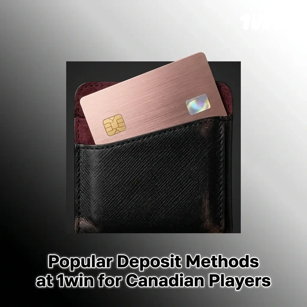 Popular deposit methods at 1win for Canadian players including Interac, Visa, Mastercard, Skrill, Bitcoin, and more in CAD