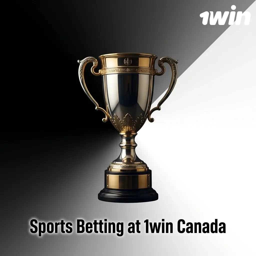 1win Canada sports betting interface showing football, hockey, basketball, tennis, MMA and esports options for Canadian players